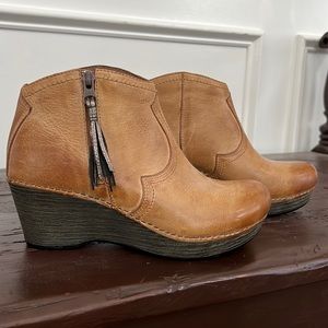 Dansko wedge booties